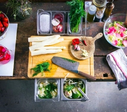 Vegetable Kitchen Cutting Board With Storage Box