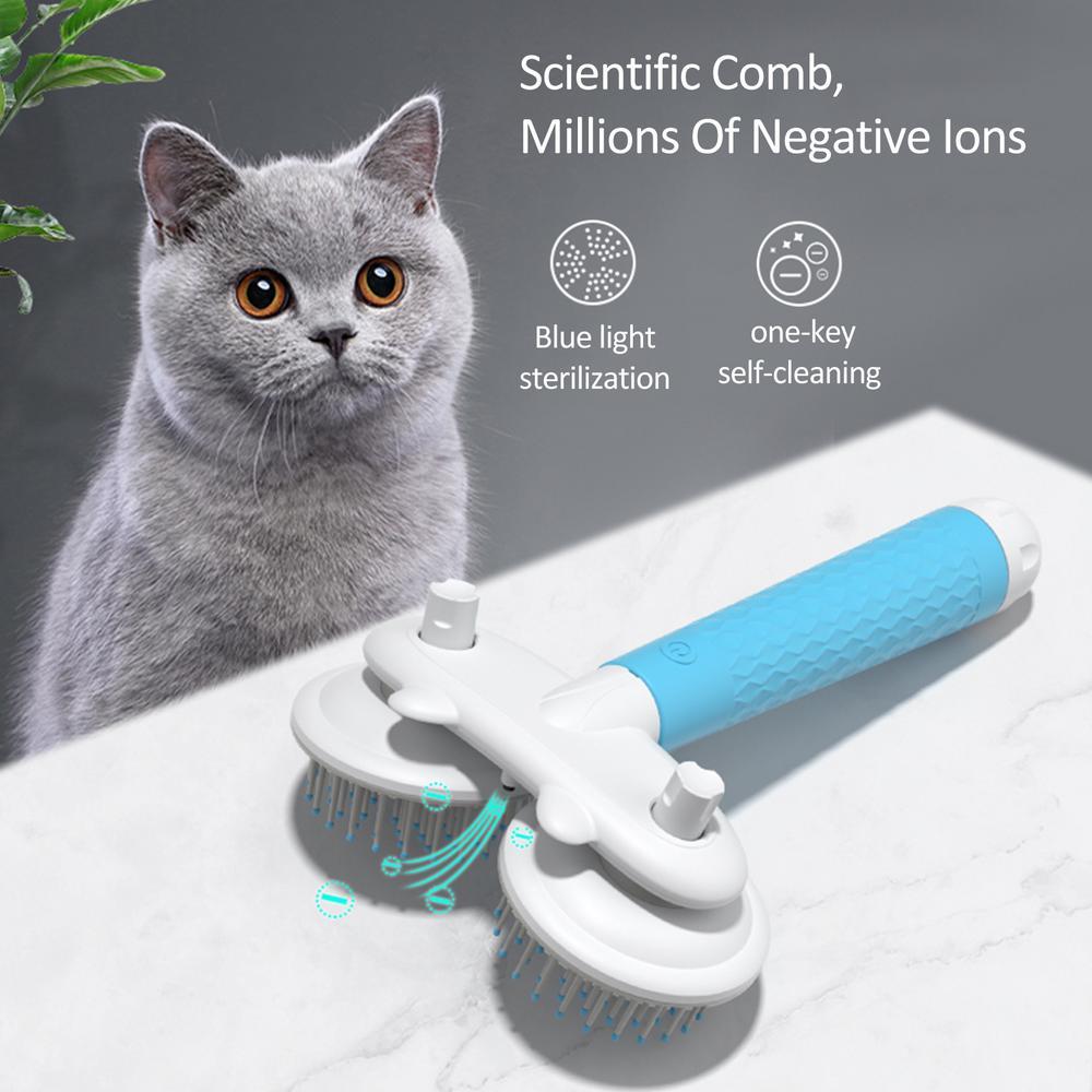 Pet Cat Brush Dog Slicker Brush Double-headed .