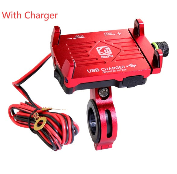 Aluminum alloy motorcycle mobile phone holder