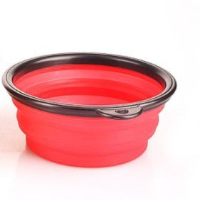 2 In 1Pet Water Bottle Silicone Bowl