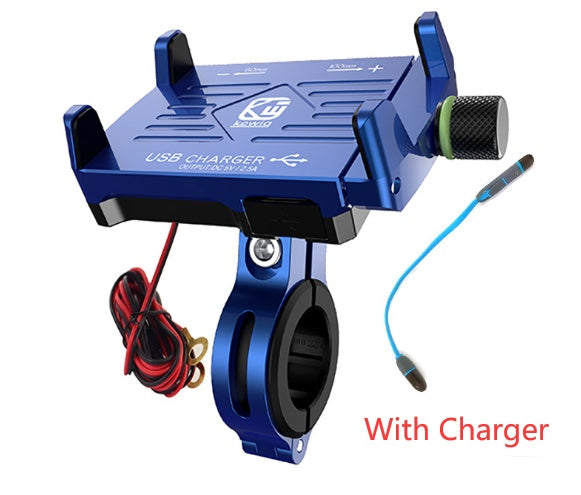 Aluminum alloy motorcycle mobile phone holder