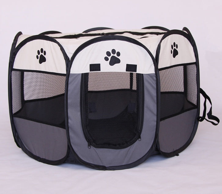 Fast folding octagonal pet fence.