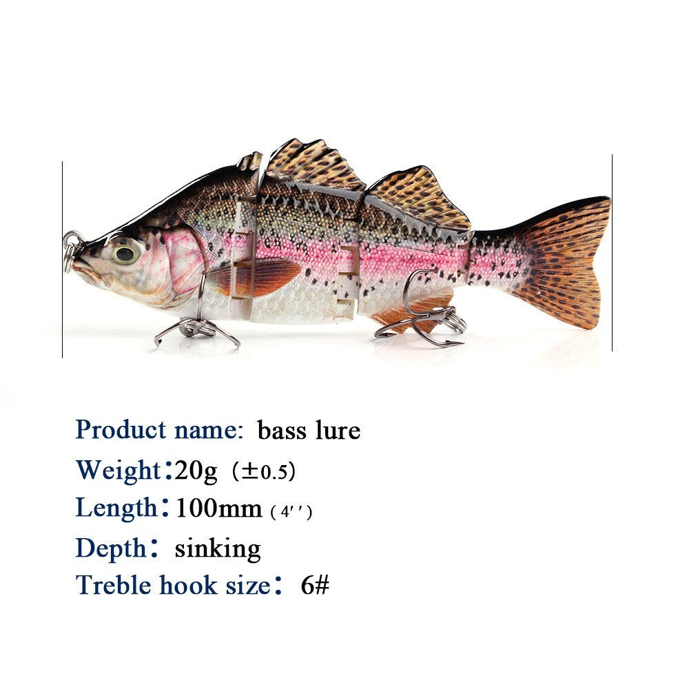 Soft Tail Multi-section Sea Fishing Hard Bait