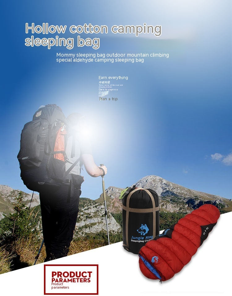 Outdoor Fishing Autumn And Winter Camping Cotton Sleeping Bags