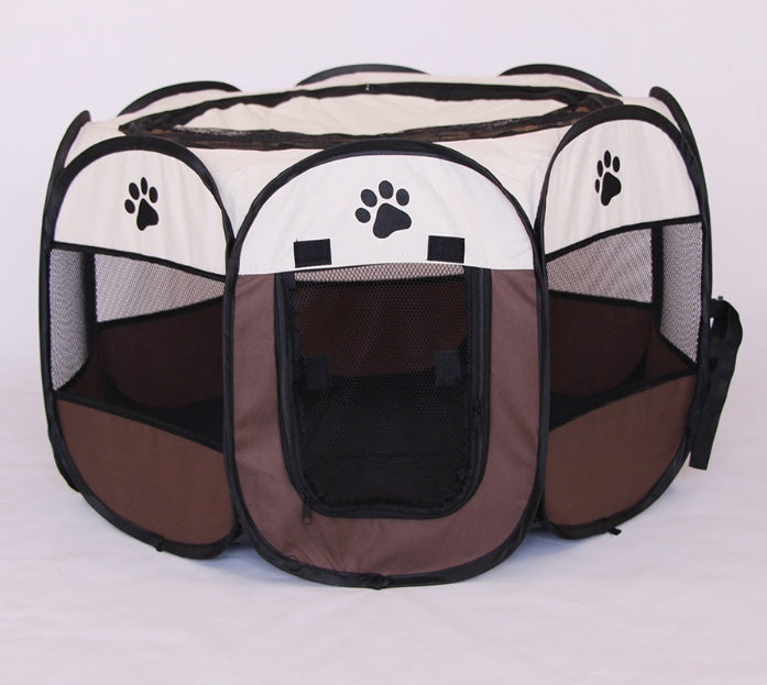 Fast folding octagonal pet fence.