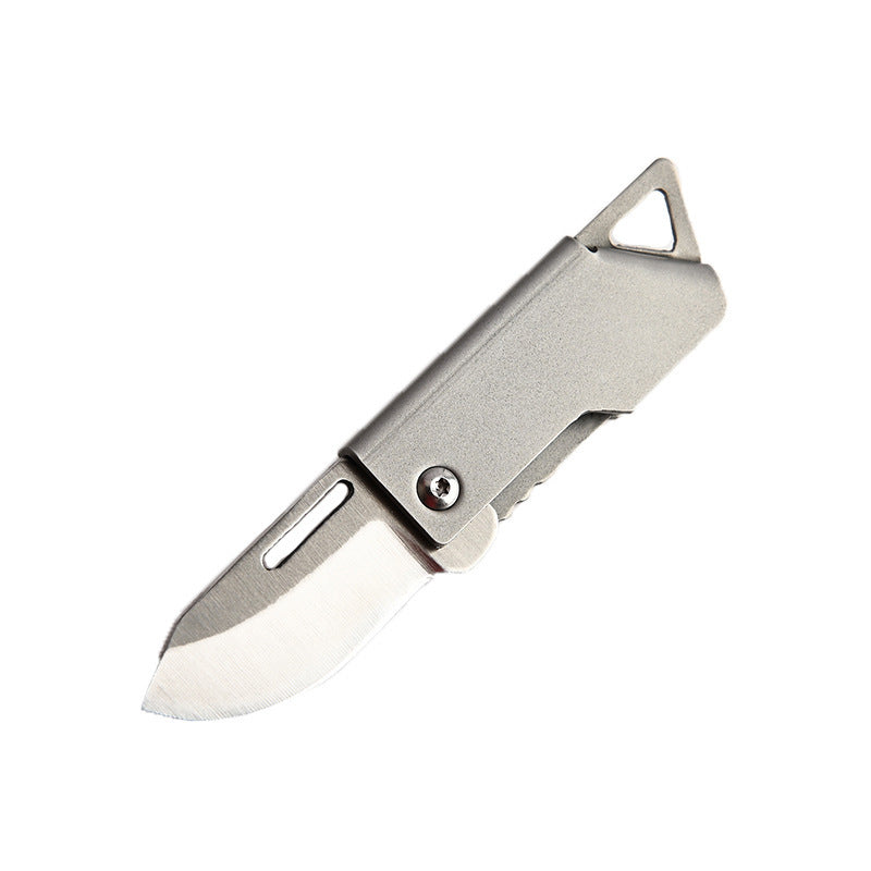 D2 Steel Folding Camping Knife Keychain