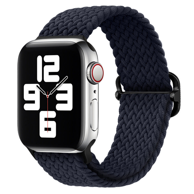 Double Loop Nylon Loop Woven Rainbow Watch Strap