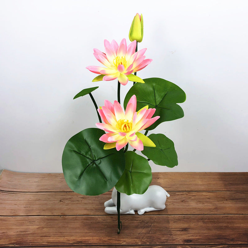 Simulated Water Lily Home Buddha Hall Decoration