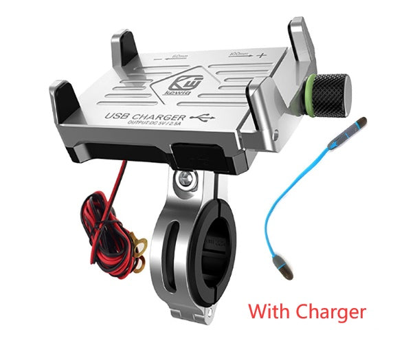 Aluminum alloy motorcycle mobile phone holder