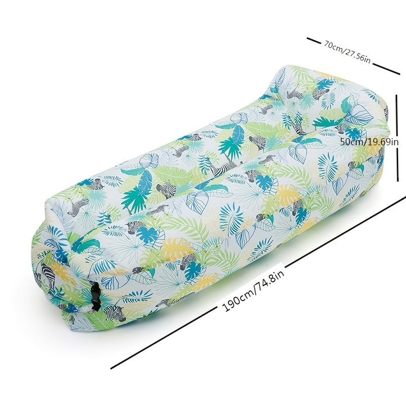 Outdoor Inflatable Sofa Camping Music Festival Outdoor Portable Lazy Inflatable Sofa Outdoor Beach Air Sofa Folding Camping Inflatable Single Sofa Bed