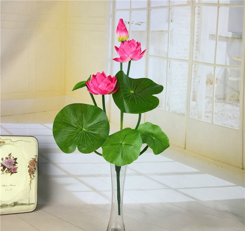 Simulated Water Lily Home Buddha Hall Decoration