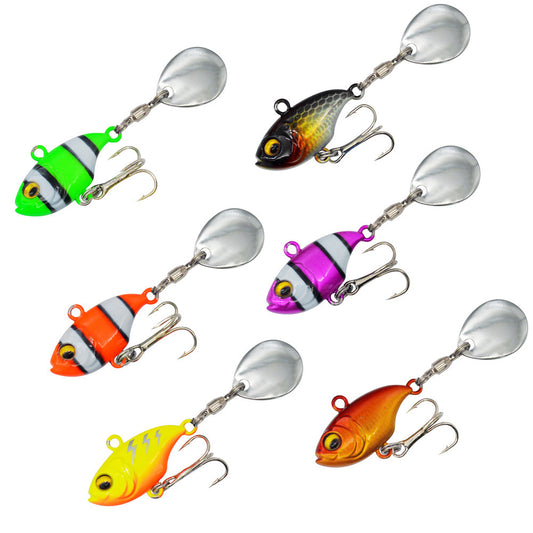 Metal Sea Fishing Iron Plate Lure Rotating Sequins
