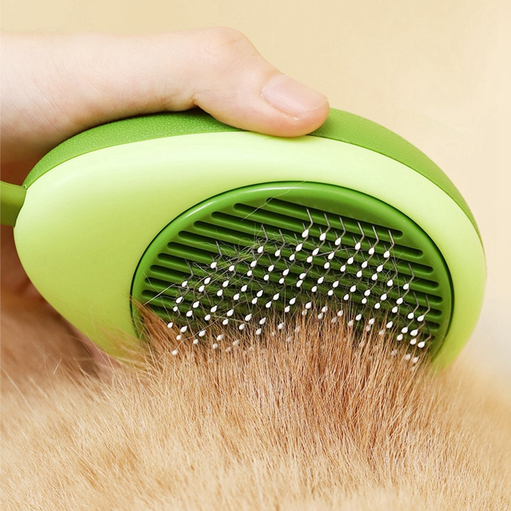 Creative Cat Grooming Comb Portable Massage Brush One-Button Remove Floating Hair