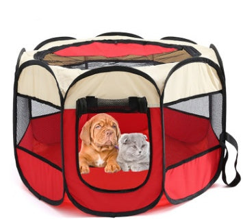 Fast folding octagonal pet fence.