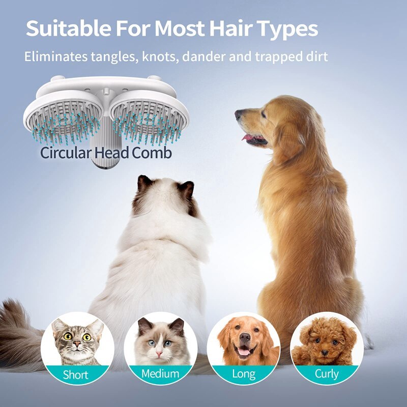 Pet Cat Brush Dog Slicker Brush Double-headed .