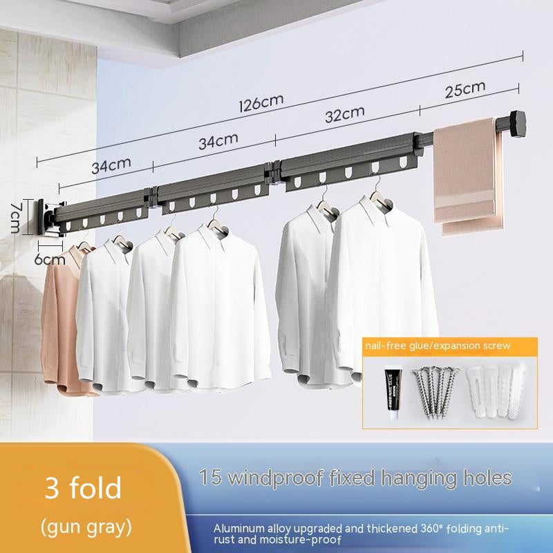 Suction Cup Folding Clothes Hanger
