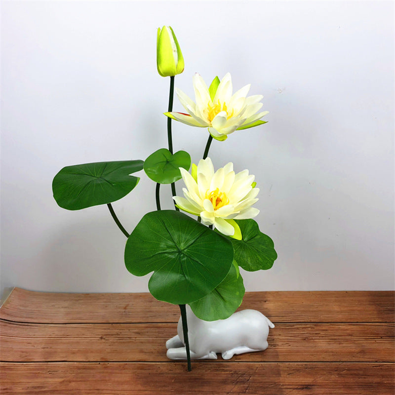 Simulated Water Lily Home Buddha Hall Decoration