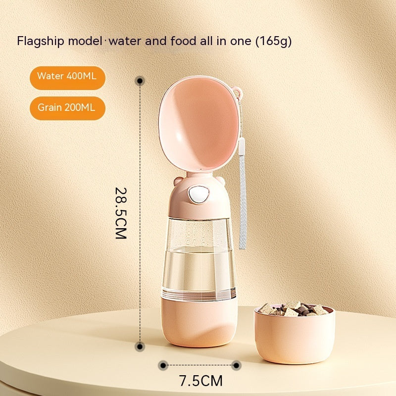Portable Water Bottle Food And Water Container