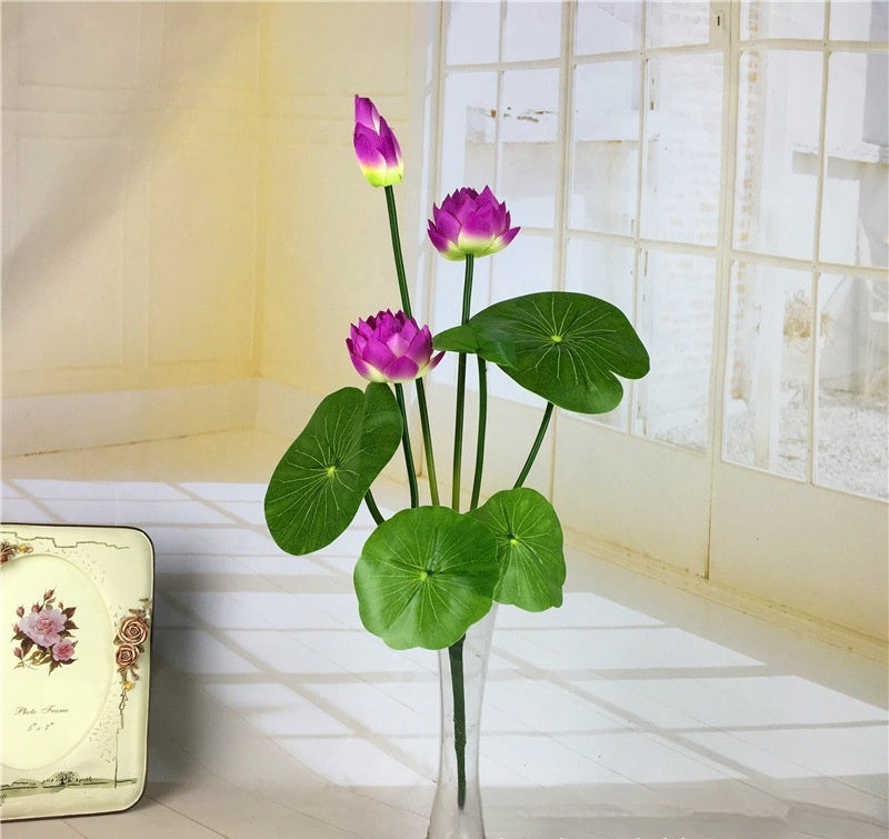 Simulated Water Lily Home Buddha Hall Decoration