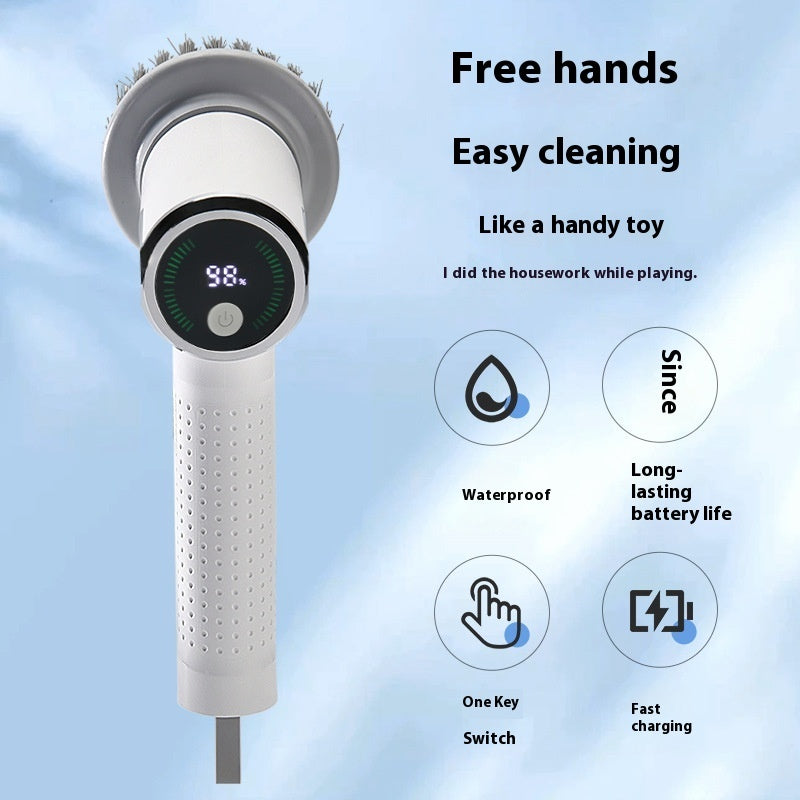 Multifunctional Smart Display Electric Cleaning Brush Wireless
