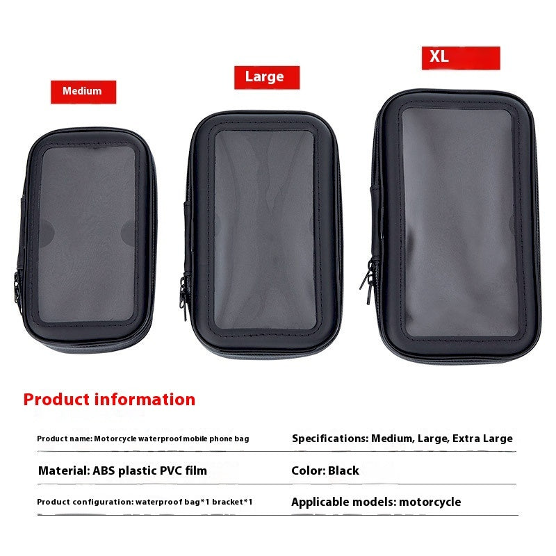 Motorcycle Waterproof Mobile Phone Bag Universal Mobile Phone Holder