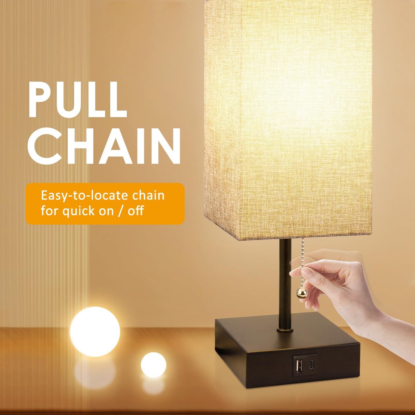 Table Lamp With 3 Levels Brightness