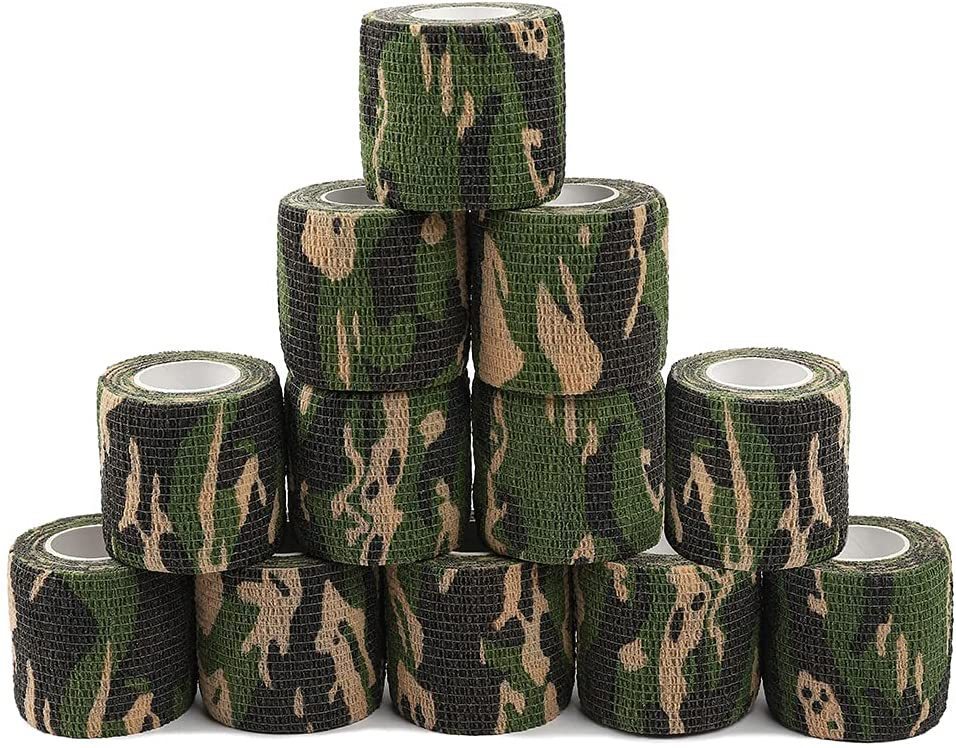 Non-woven Camouflage Bandage Hunting Camera Camouflage Tape Military Fans Telescopic Elastic Self-adhesive
