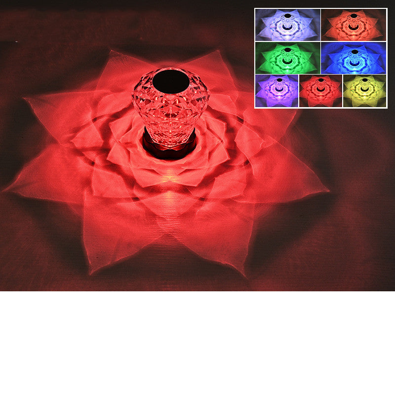 Rose Crystal Lamp Desk