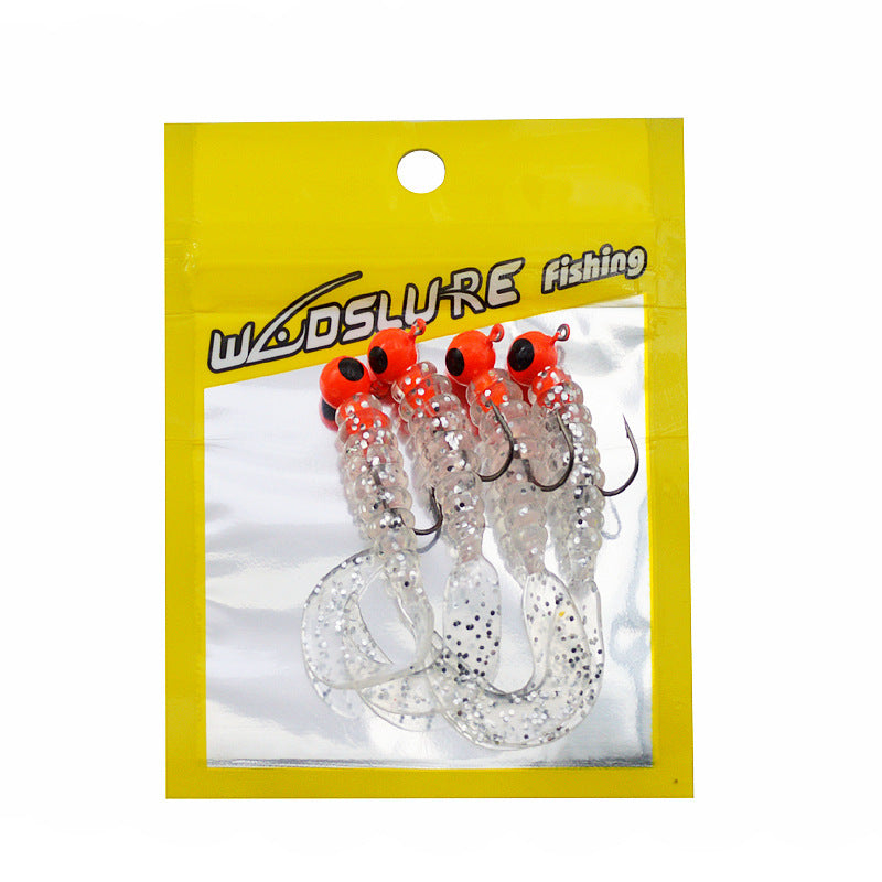 Soft Bait Bionic Fake Lead Head Hook Fishing Tackle