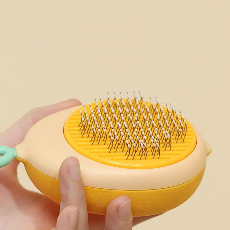 Creative Cat Grooming Comb Portable Massage Brush One-Button Remove Floating Hair