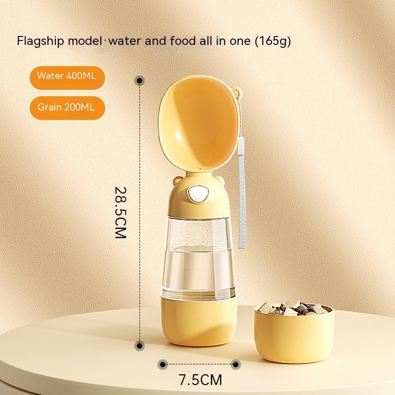 Portable Water Bottle Food And Water Container