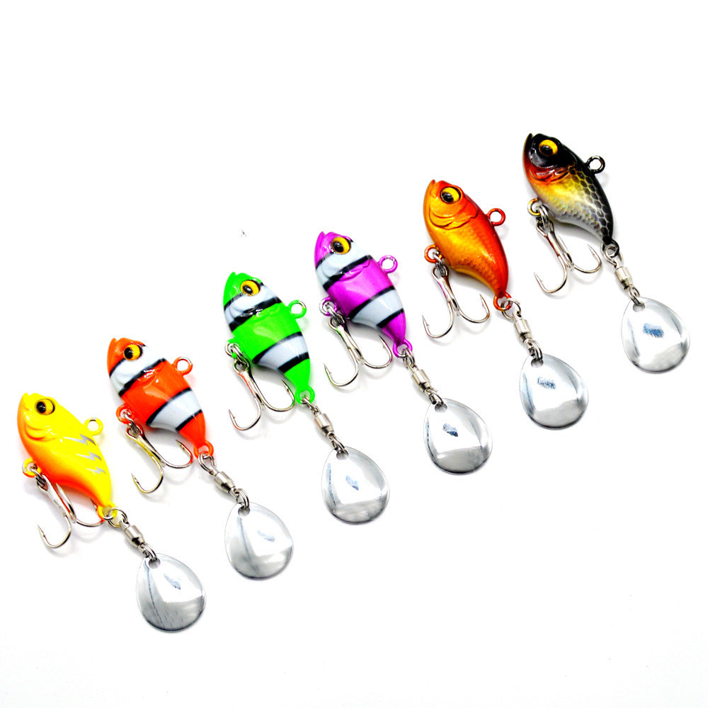 Metal Sea Fishing Iron Plate Lure Rotating Sequins
