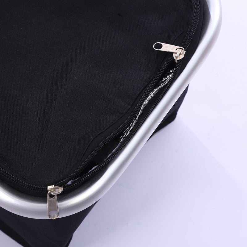 30L Large Folding Picnic Camping Insulated Cooler Hamper Storage Basket Bag