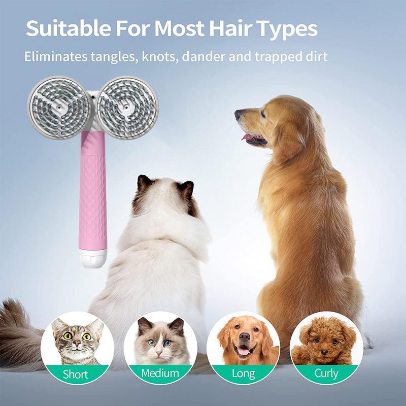 Pet Cat Brush Dog Slicker Brush Double-headed .