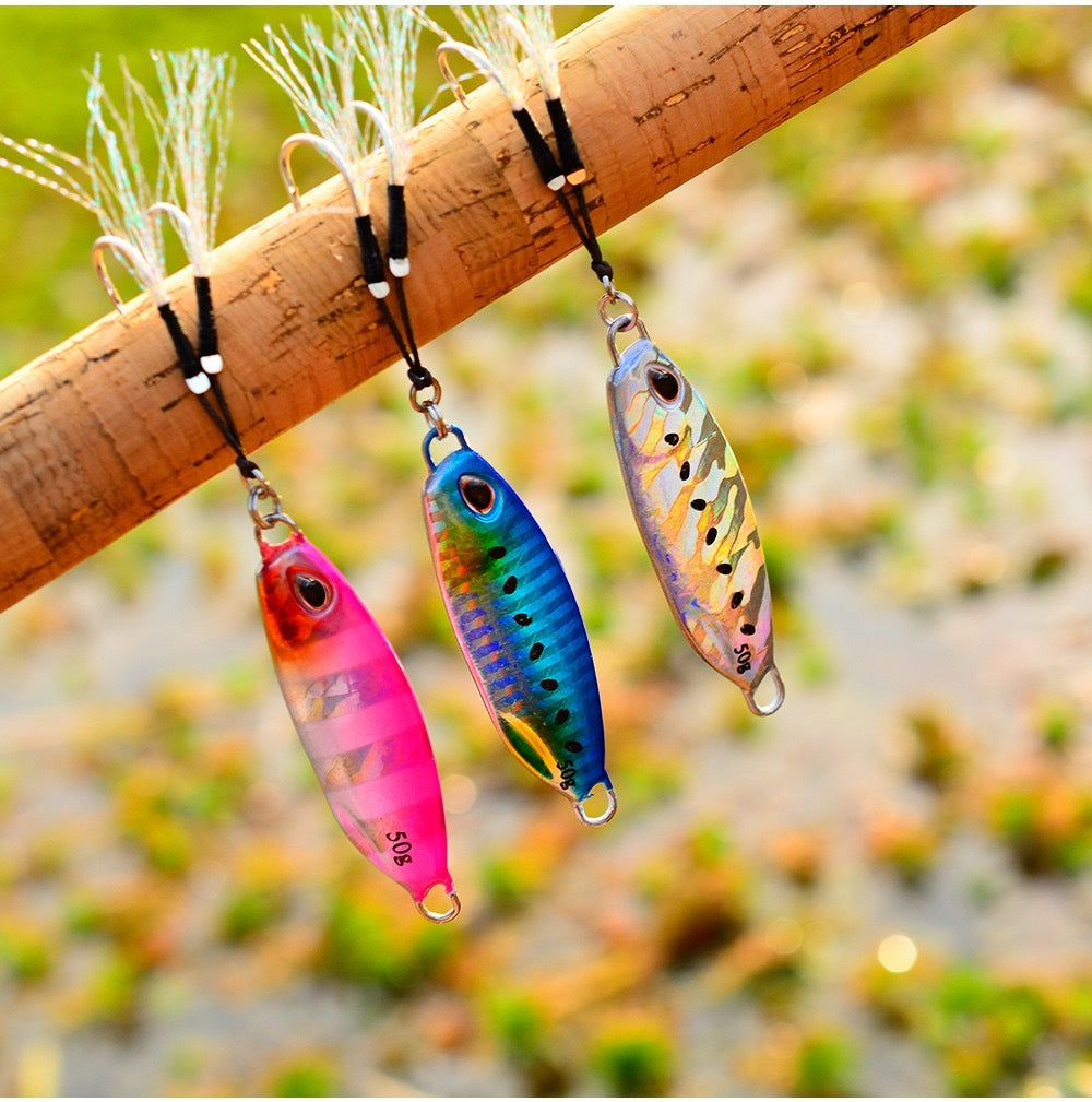 10-color Slow-rolling Iron Plate Fishing Lure Simulation Fake Bait Fishing Gear