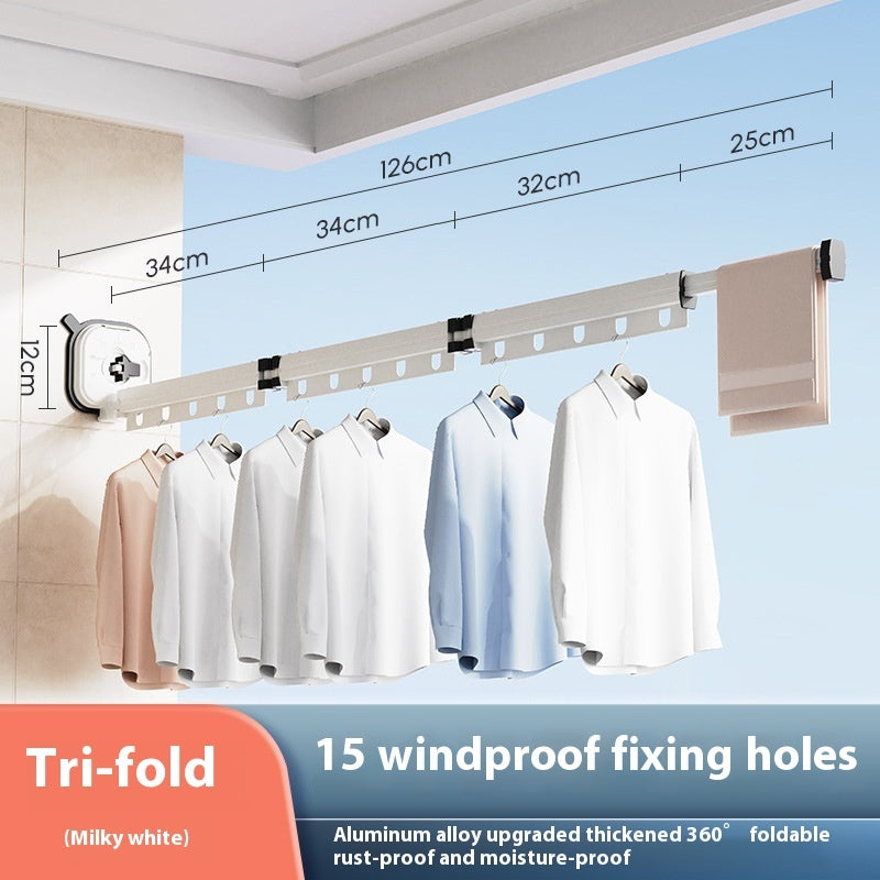 Suction Cup Folding Clothes Hanger