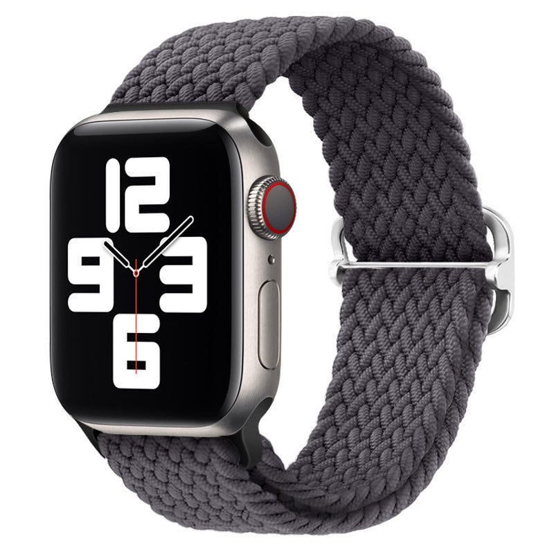 Double Loop Nylon Loop Woven Rainbow Watch Strap