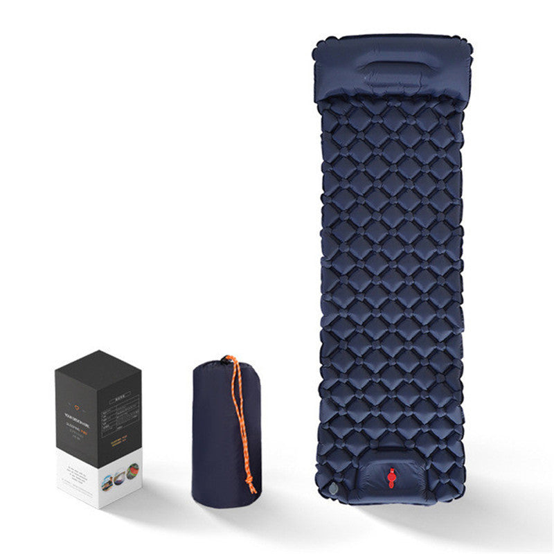 Outdoor Sleeping Pad Camping Inflatable Mattress With Pillows