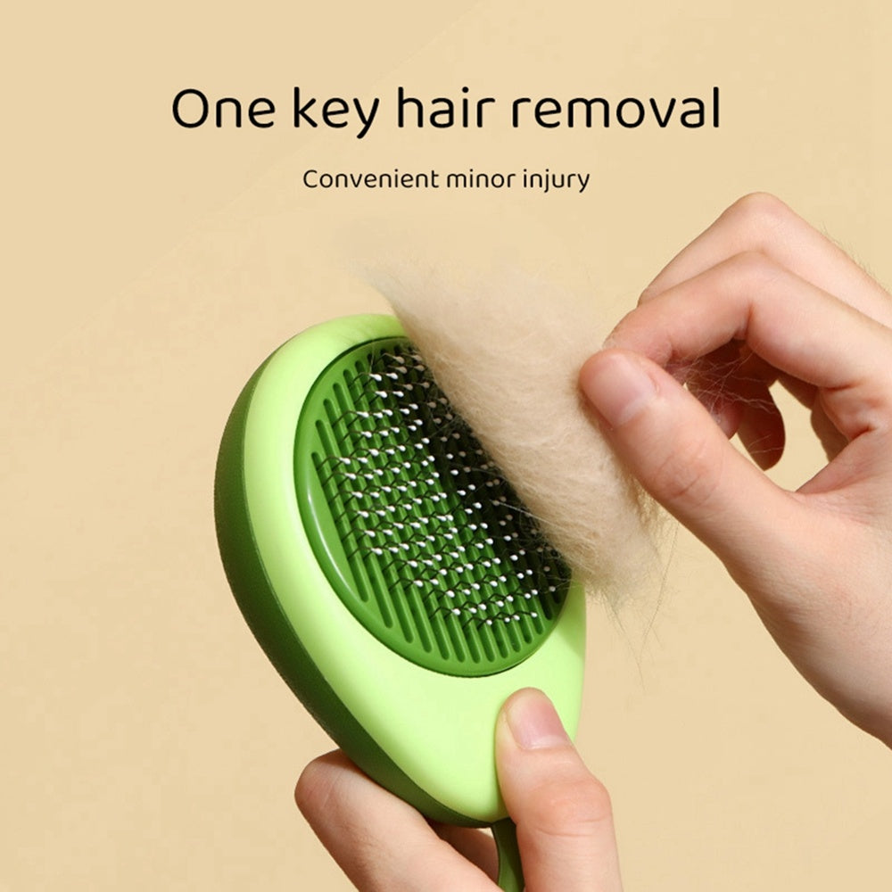 Creative Cat Grooming Comb Portable Massage Brush One-Button Remove Floating Hair