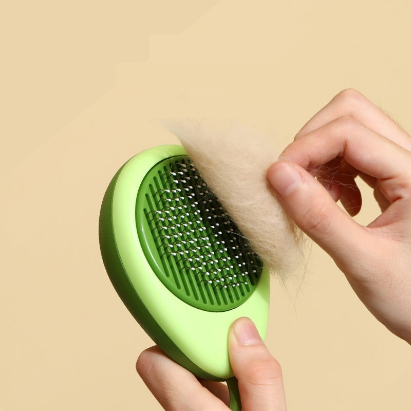 Creative Cat Grooming Comb Portable Massage Brush One-Button Remove Floating Hair