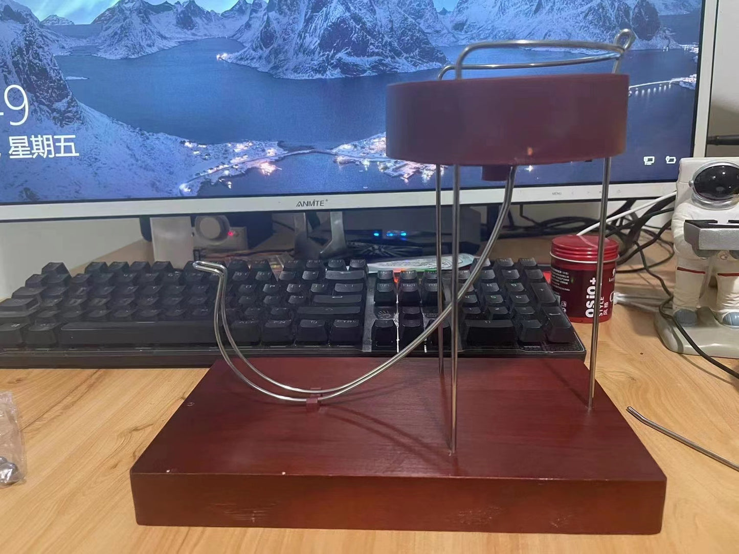 Perpetual Marble Machine Kinetic Art Ornament