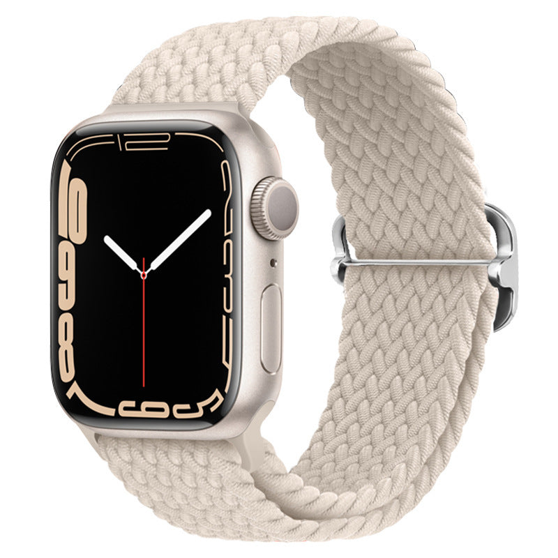 Double Loop Nylon Loop Woven Rainbow Watch Strap