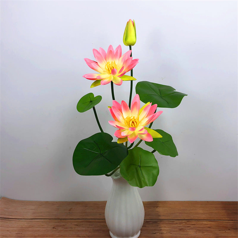 Simulated Water Lily Home Buddha Hall Decoration