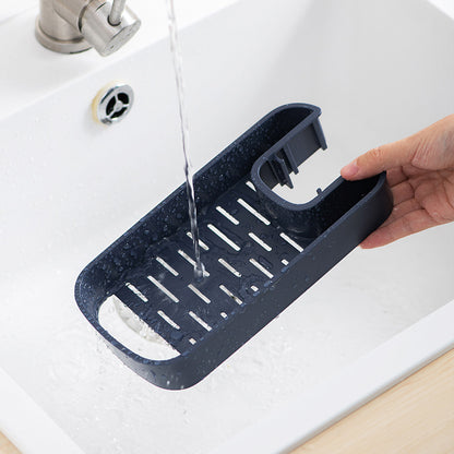 Sink Shelf Soap Sponge Drain Rack