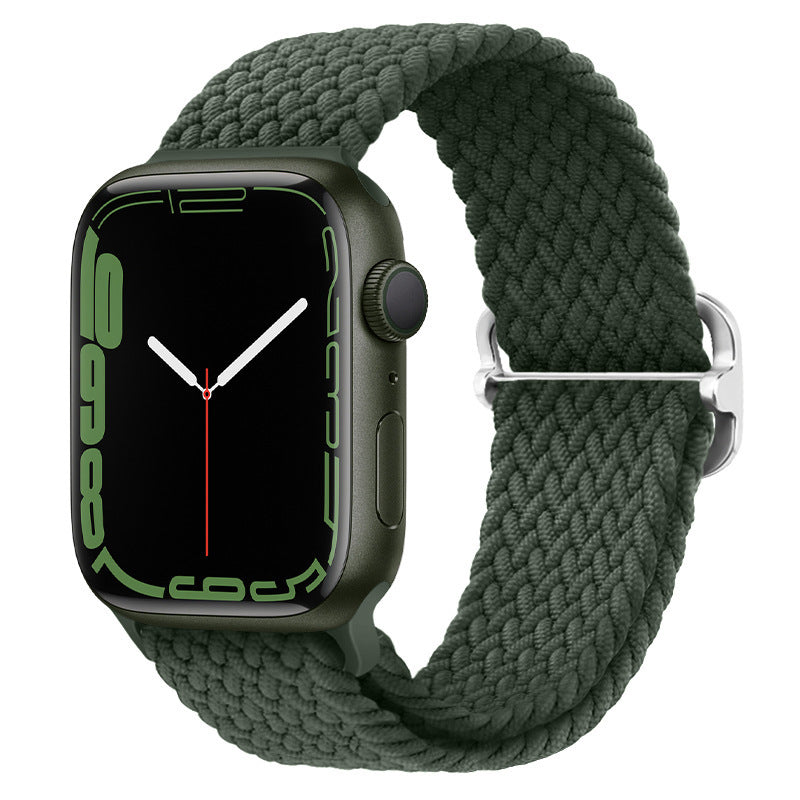 Double Loop Nylon Loop Woven Rainbow Watch Strap