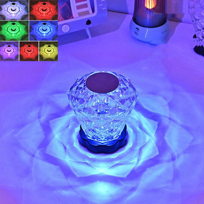 Rose Crystal Lamp Desk