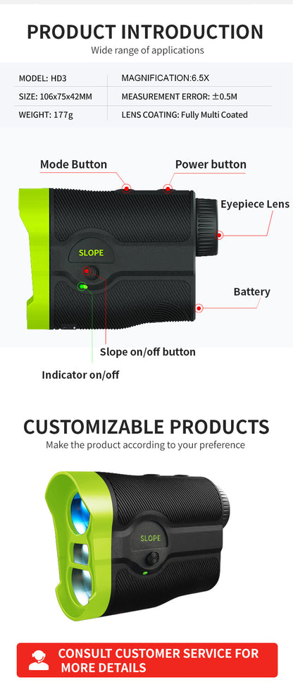 Laser Rangefinder Telescope Outdoor