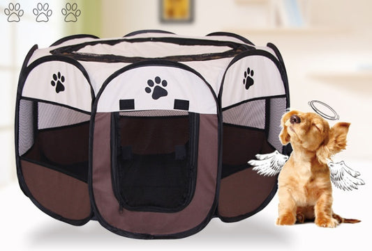 Fast folding octagonal pet fence.