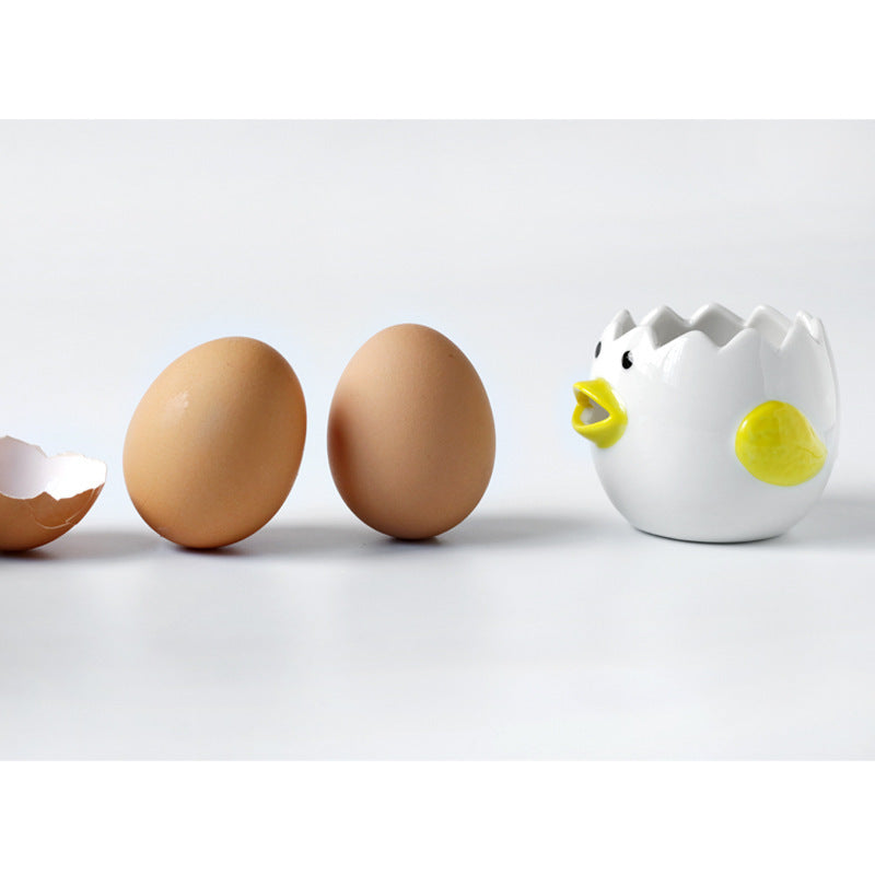 Cute Chicken Ceramic Egg White Separator