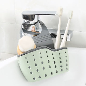 Kitchen Drain Holder Rubber Sponge Storage